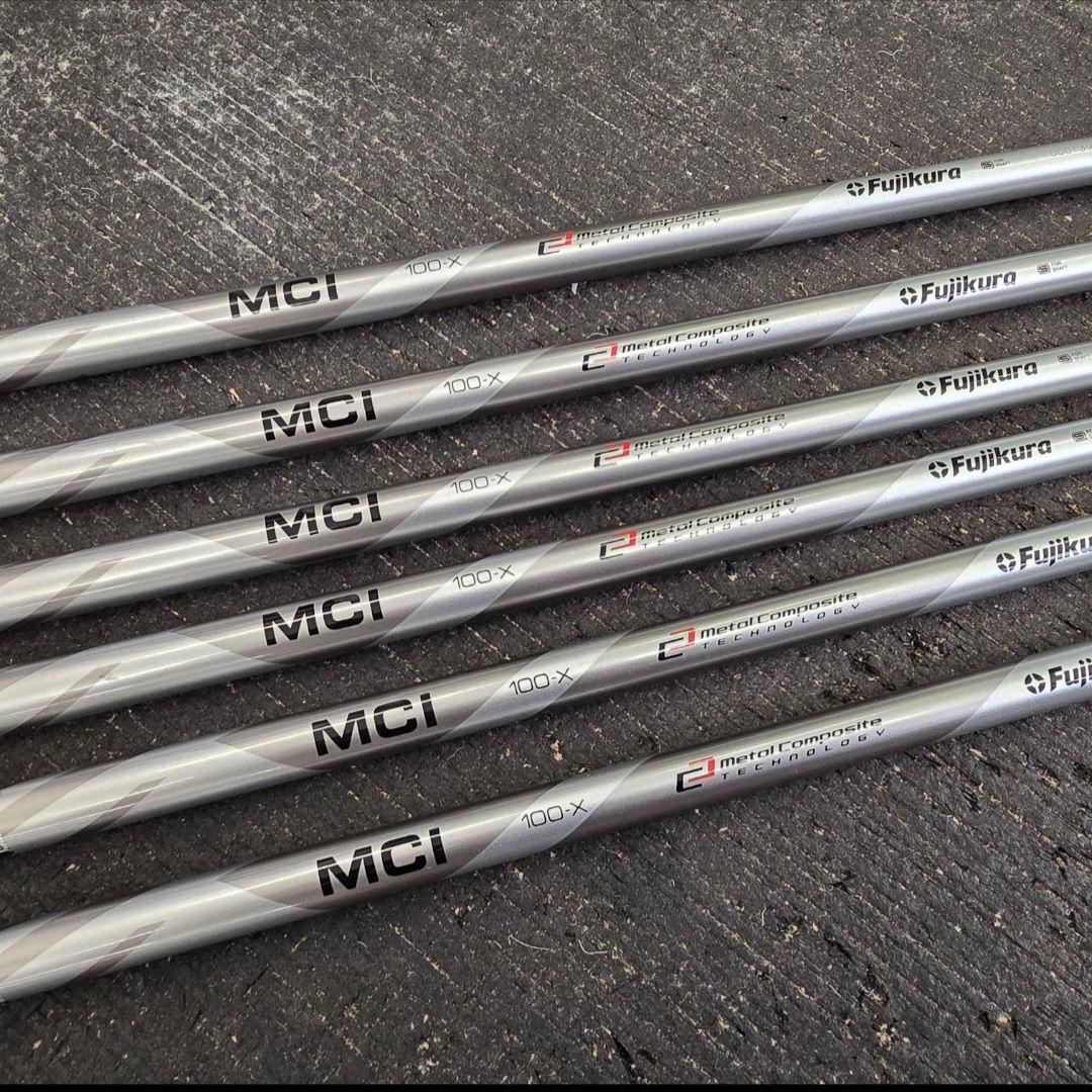 ☆リシャフト専用 フジクラ MCI 100X ５番～PW用 6本セット