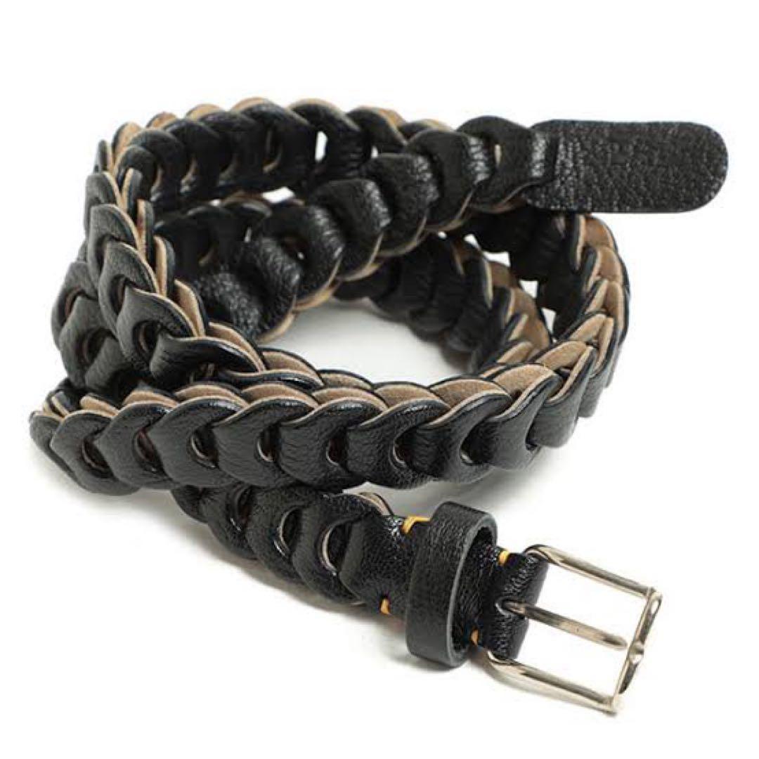 イルミーチョ il micio メッシュ レザー ベルト