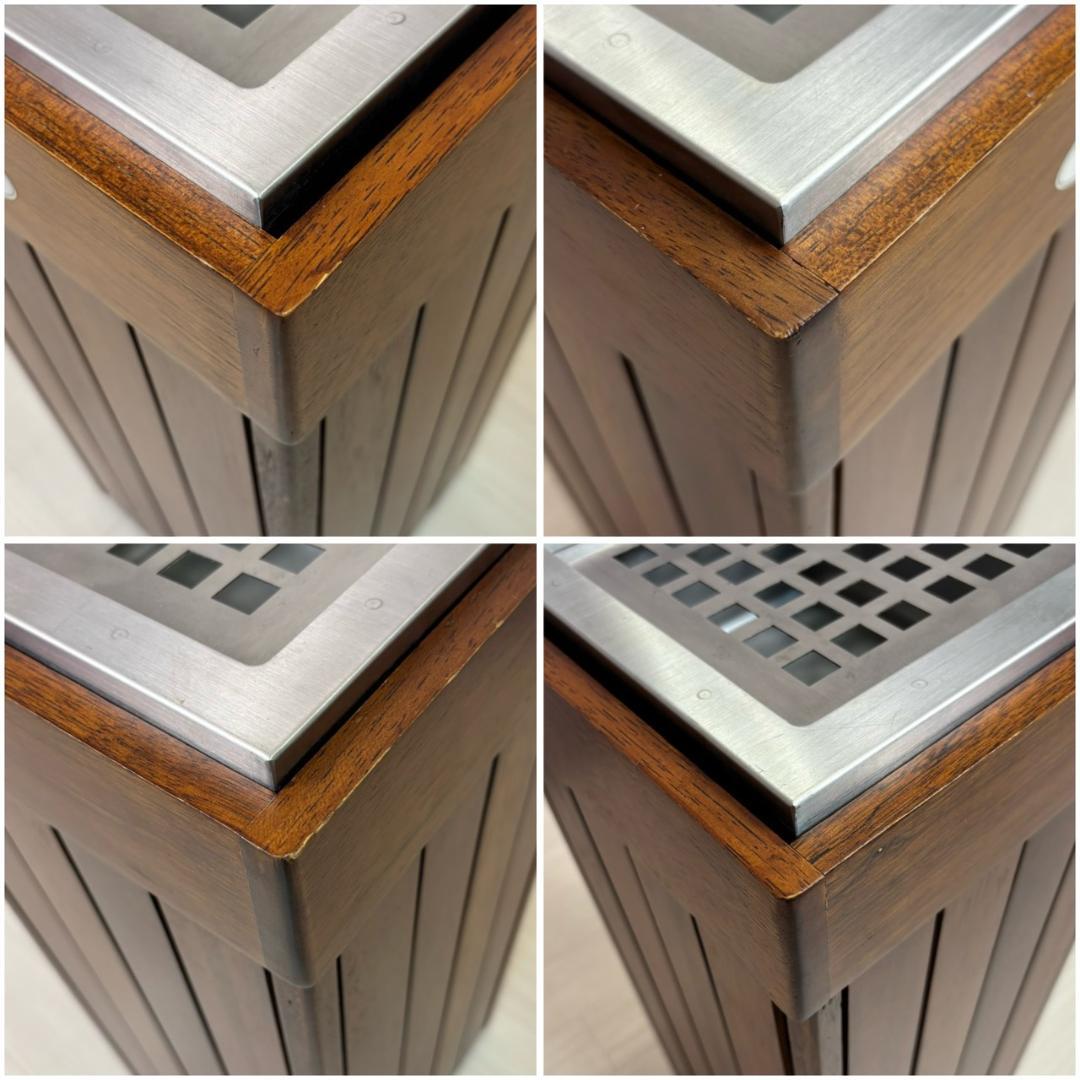 IRIS SOKO DURIAN 屋外 スタンド灰皿　ウッド 木製