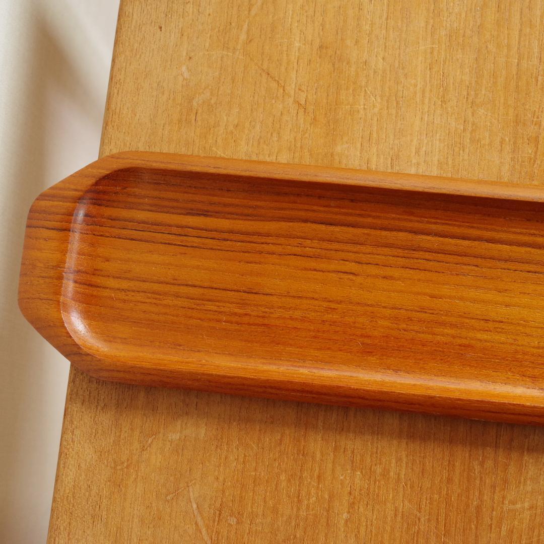 スウェーデン製 チーク 小物入れ 木製 トレイ プレート トレー お盆 北欧