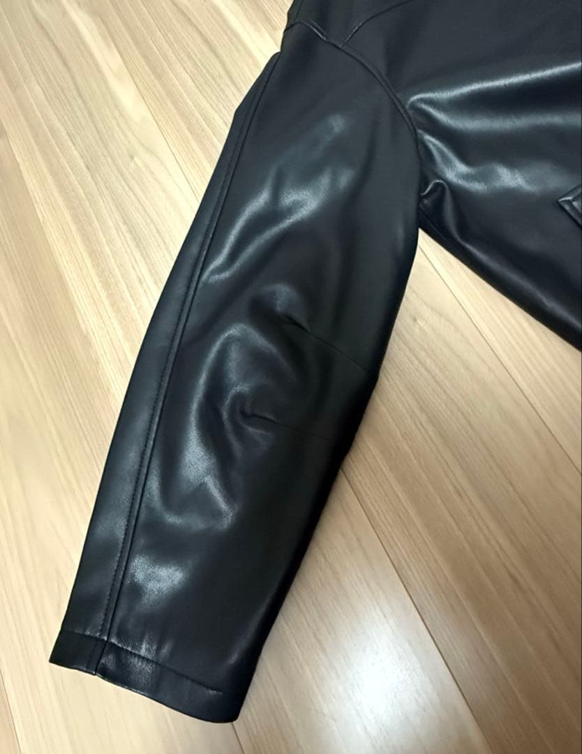 アンヌーク　エコレザージャケット　ブラック38