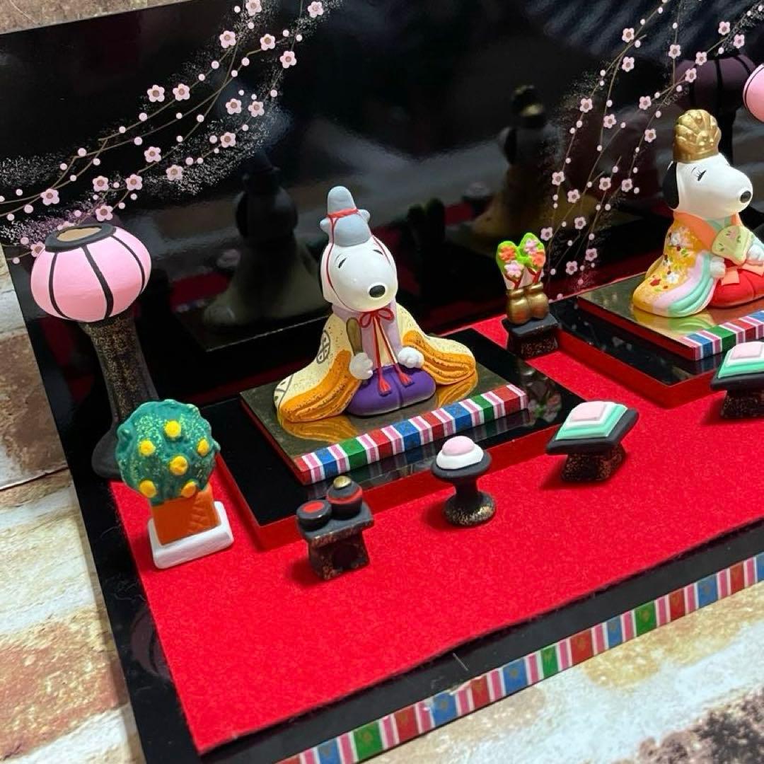 SNOOPY ひな祭り 陶器製　雛人形　吉徳大光