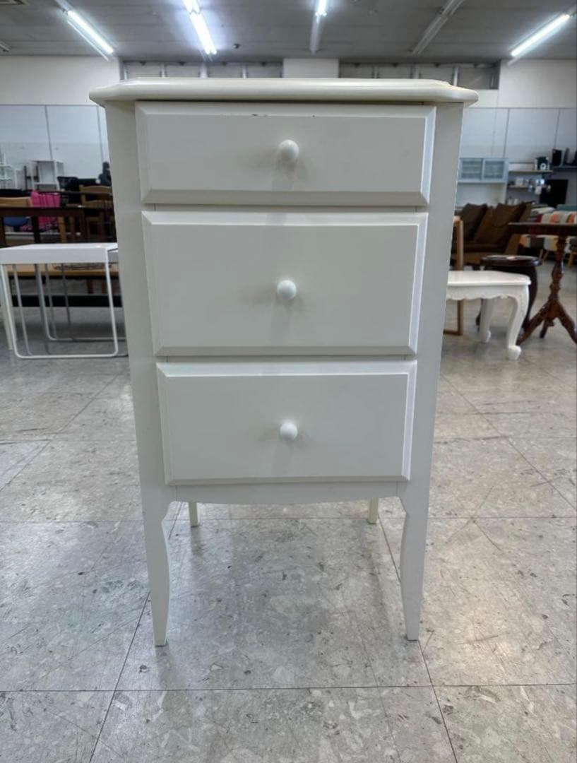 Francfranc リリオチェスト　ホワイトウッドチェスト 3段