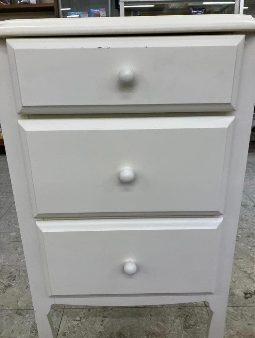 Francfranc リリオチェスト　ホワイトウッドチェスト 3段