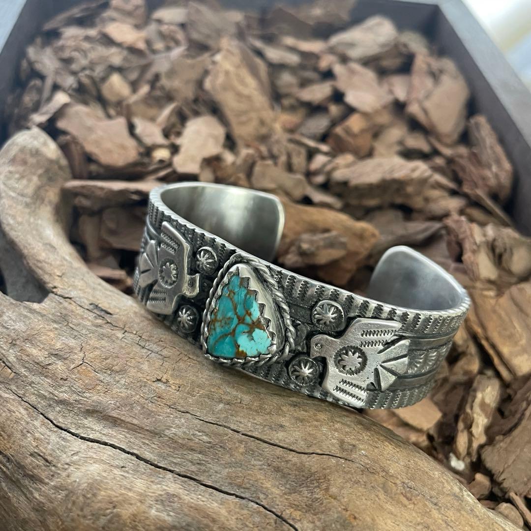 イ*ラ様 サンダーバードターコイズバングル　腕周り18.5cm