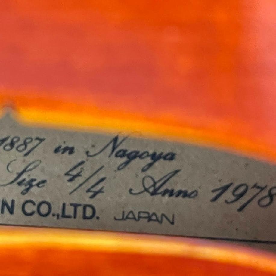 みるく●鈴木バイオリン● No.330 4/4 高級ライン1978年製