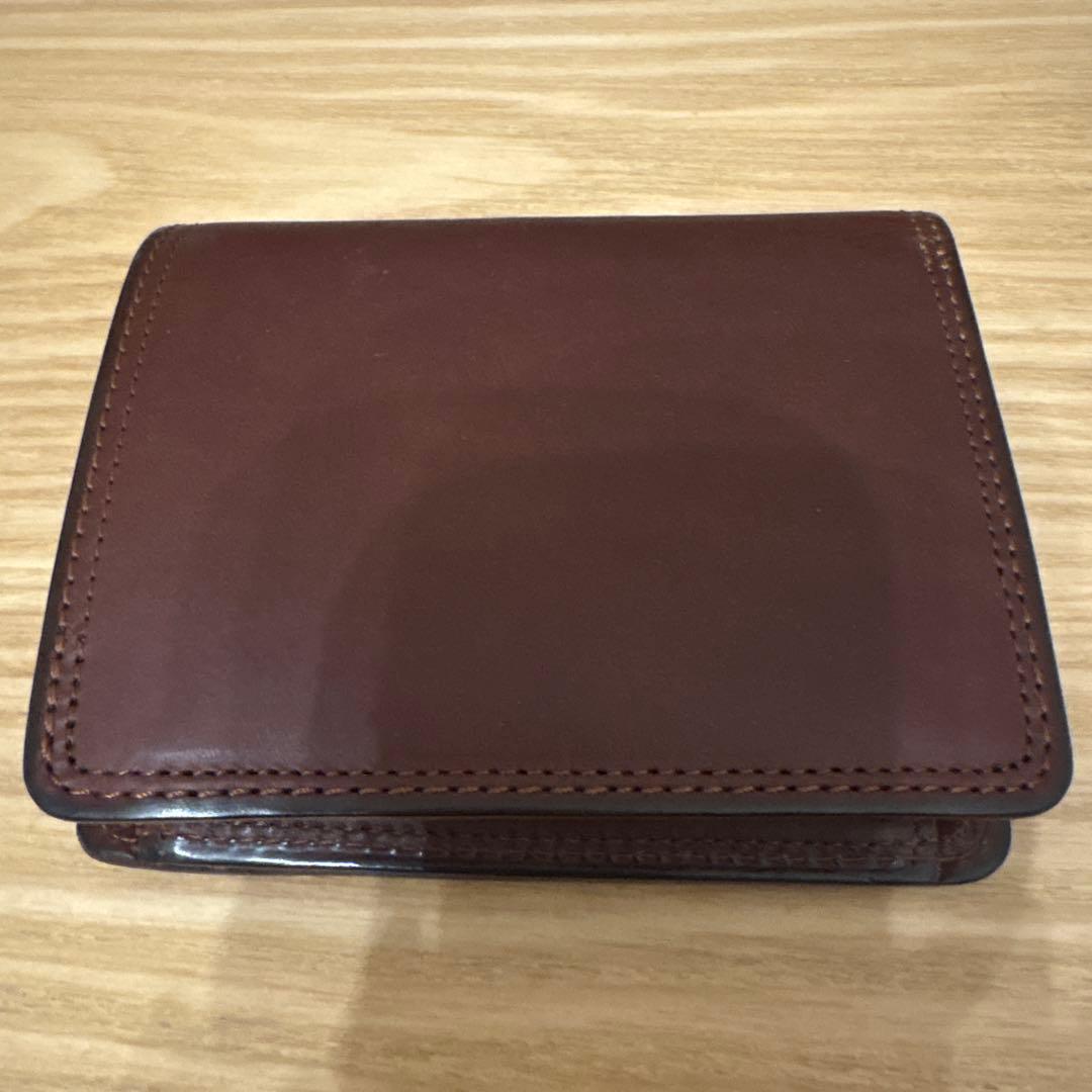 CORBO. 本革 二つ折り財布 ブラウン