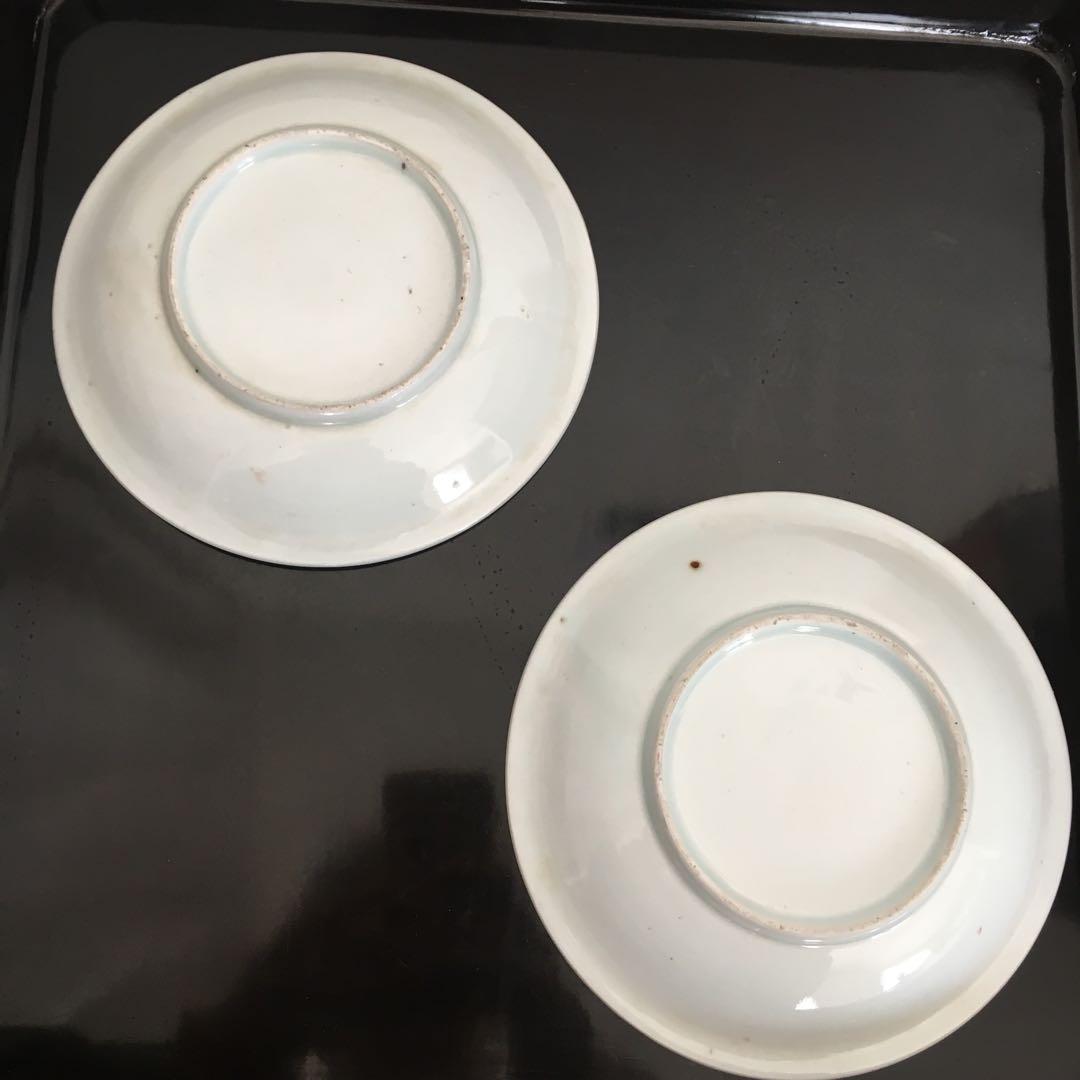 のらきんじ様リクエストブルーアンドホワイト鉢/古伊万里中皿