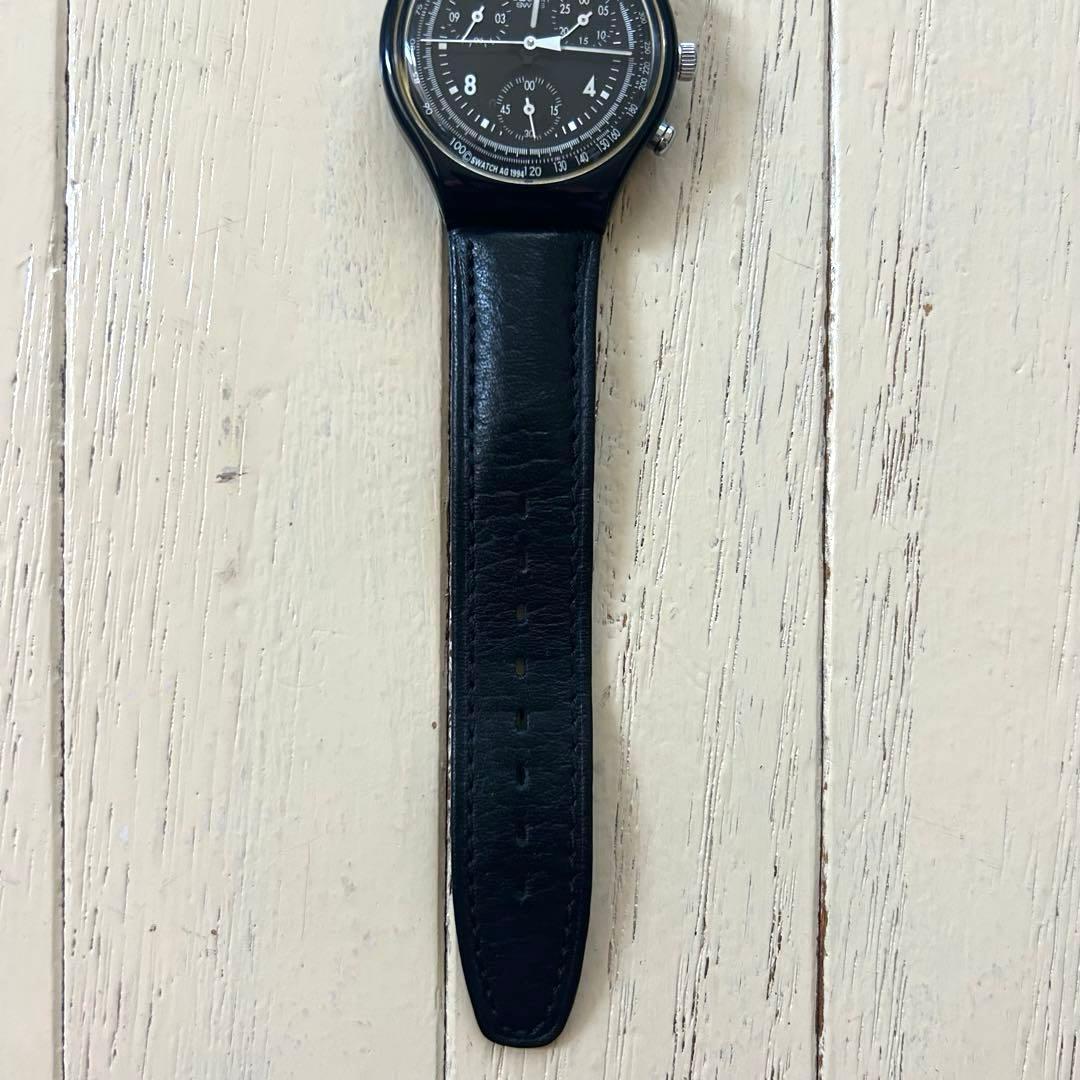 「激レア」 SWATCH レザーベルト 1995年 美品 スイス製 防水