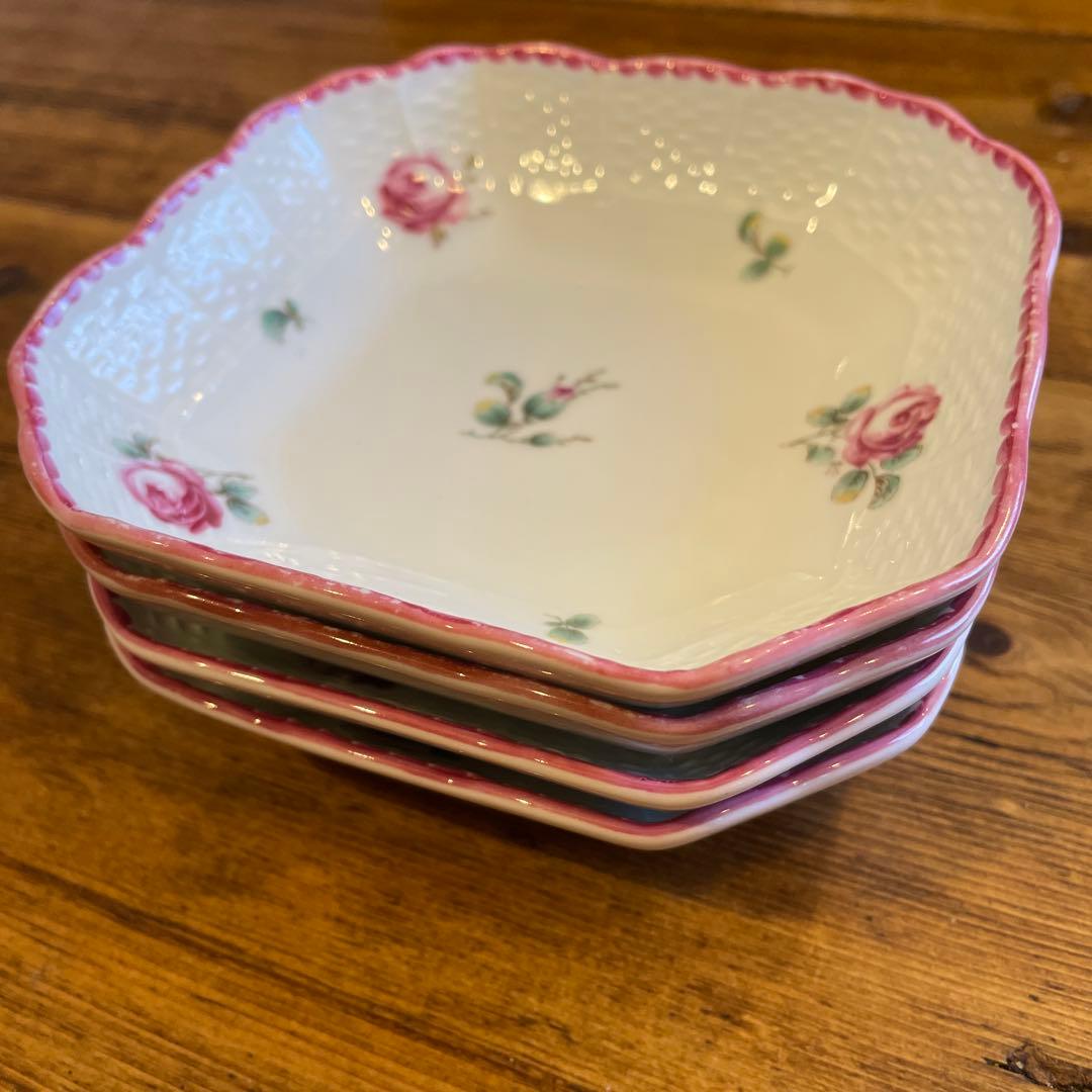 キャットマンリチャードジノリRichard Ginori バラローズ柄4枚