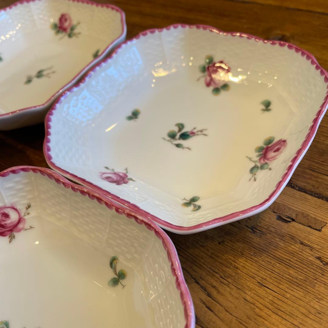 キャットマンリチャードジノリRichard Ginori バラローズ柄4枚