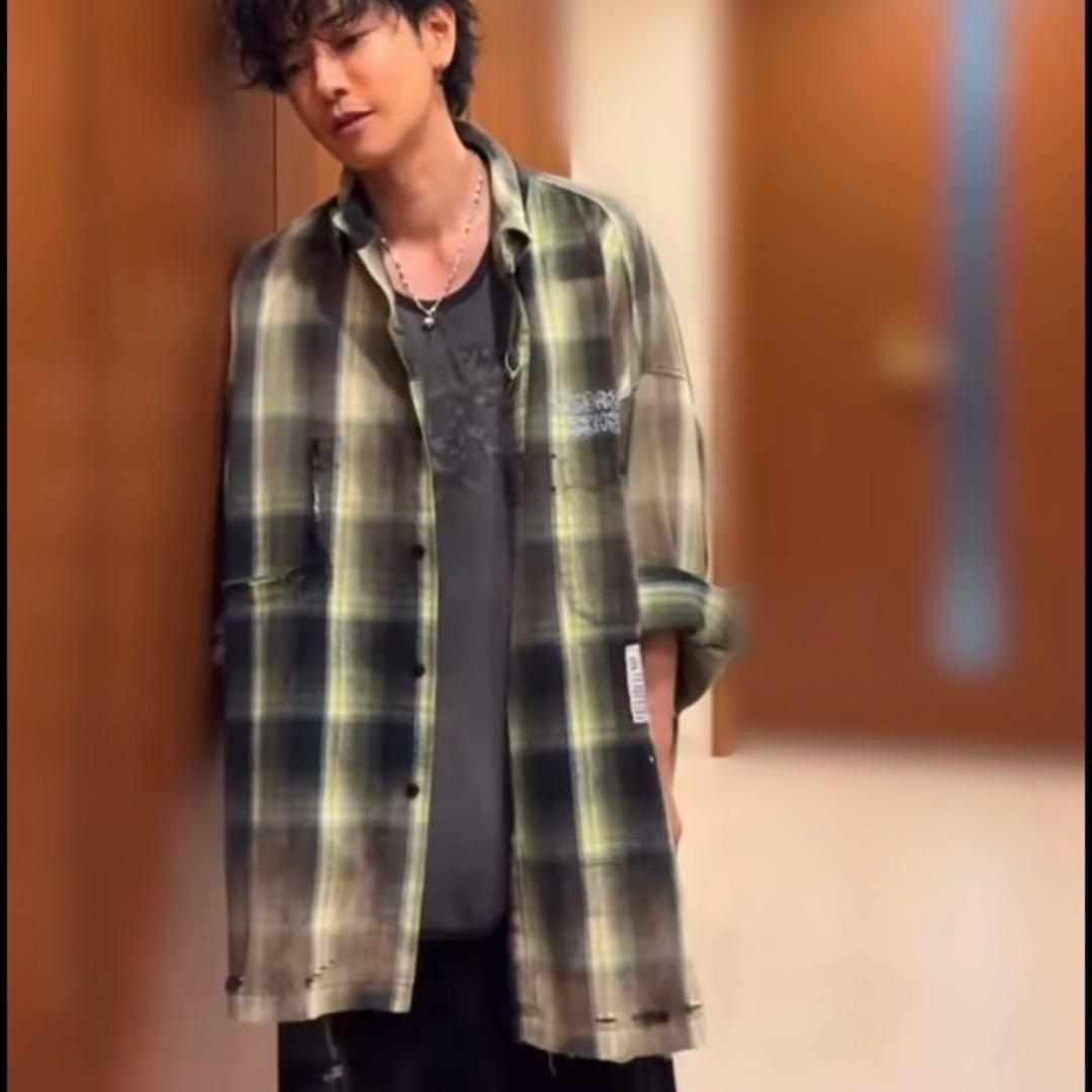 【佐藤健着用】Maison MIHARA YASUHIRO チェックシャツ