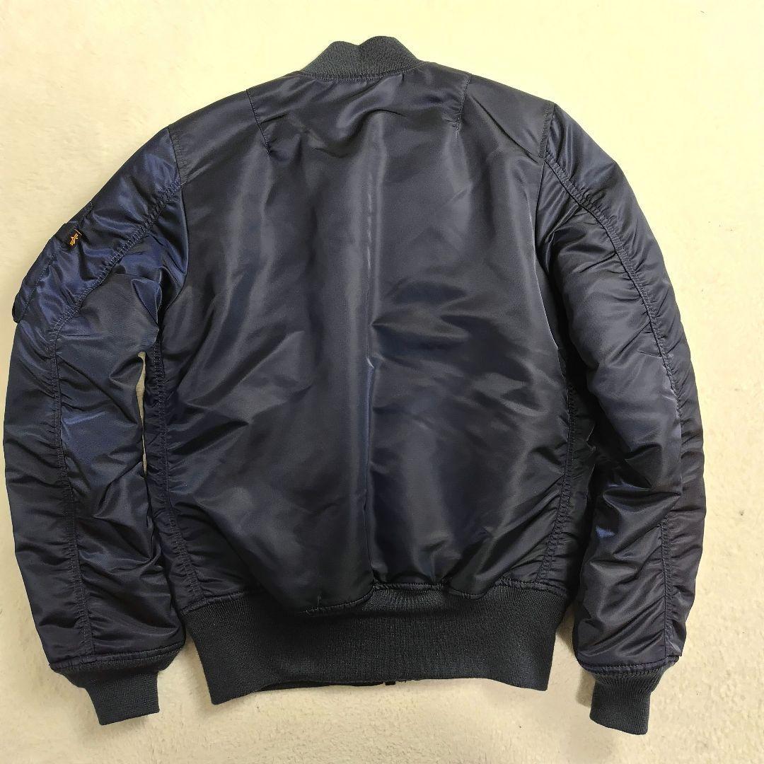 ✨超美品✨ALPHA✨現行タグMA-1 フライトジャケット ネイビー Sサイズ