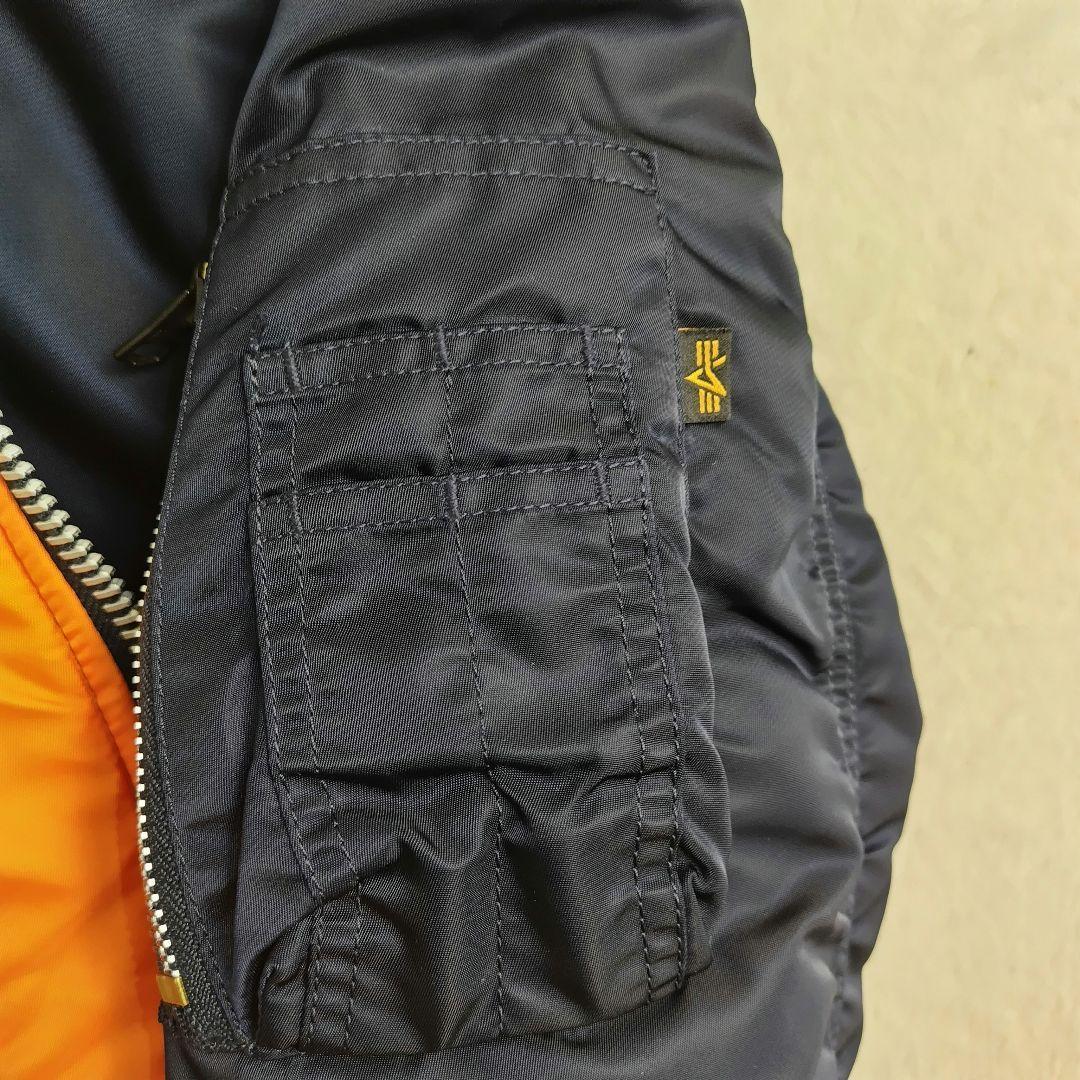 ✨超美品✨ALPHA✨現行タグMA-1 フライトジャケット ネイビー Sサイズ