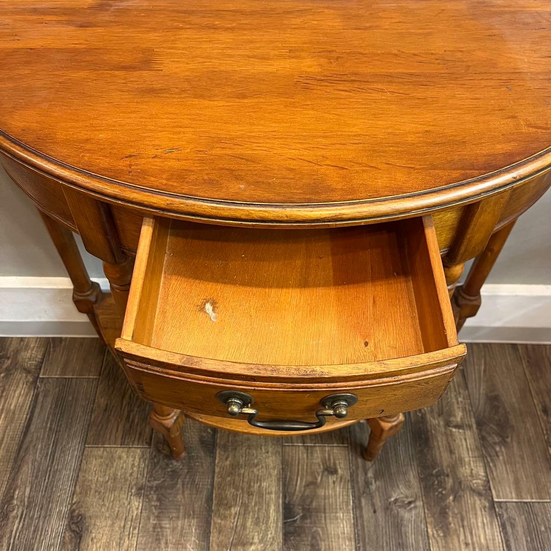 【イタリア製】 デミルーンコンソール アンティーク家具 サイドボード 飾り台