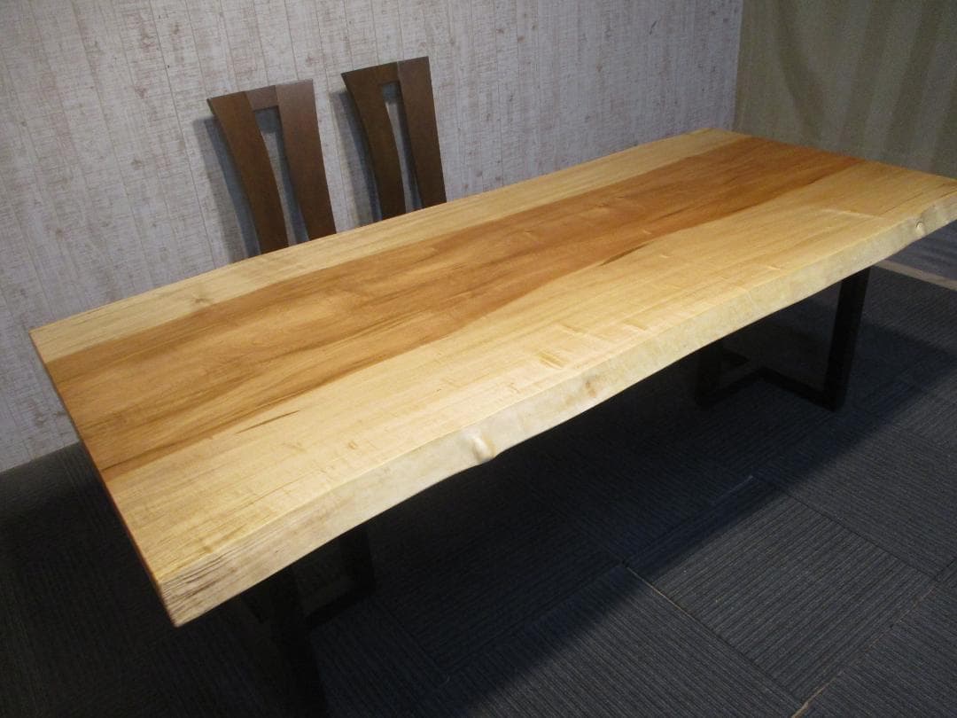 ＃1616■　栃　トチ　テーブル　ローテーブル　ダイニング　座卓　一枚板　天板