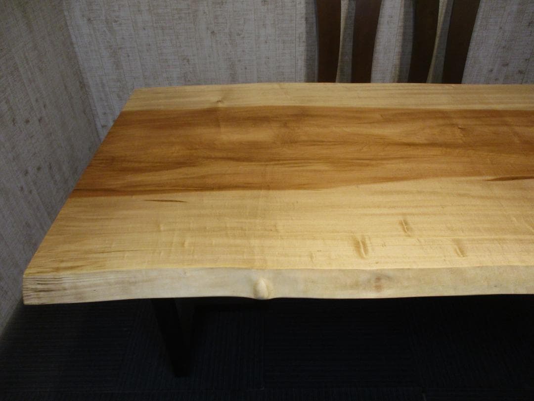 ＃1616■　栃　トチ　テーブル　ローテーブル　ダイニング　座卓　一枚板　天板