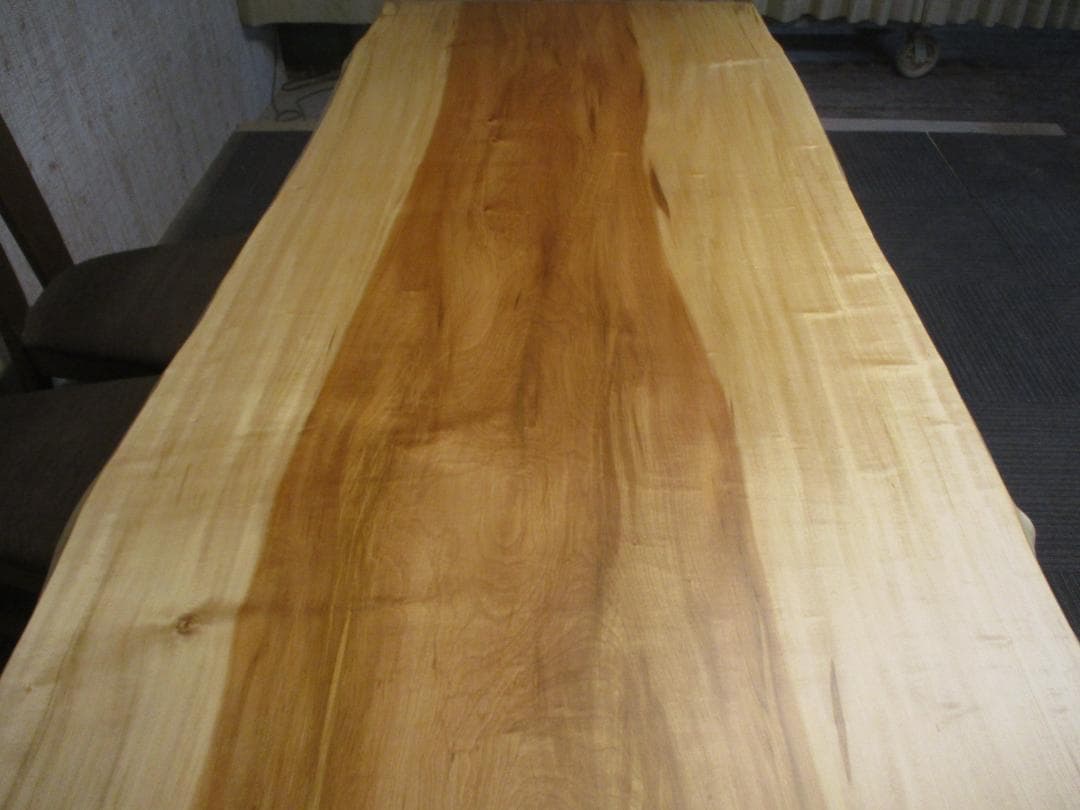 ＃1616■　栃　トチ　テーブル　ローテーブル　ダイニング　座卓　一枚板　天板