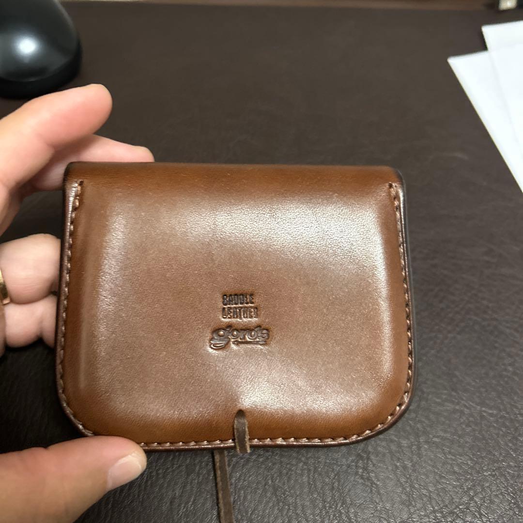 ゴローズ　角形小銭入れ　焦茶