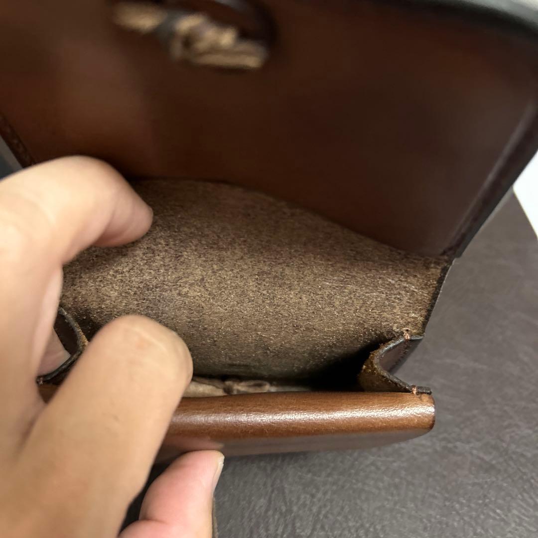 ゴローズ　角形小銭入れ　焦茶