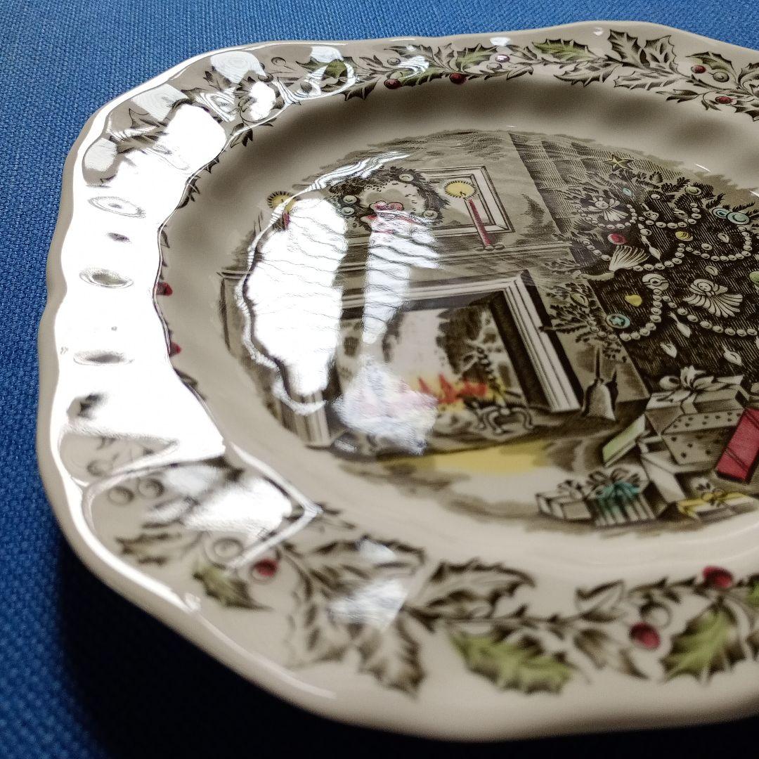 ジョンソンブラザーズ　クリスマス　プレート　19cm 　イギリス製