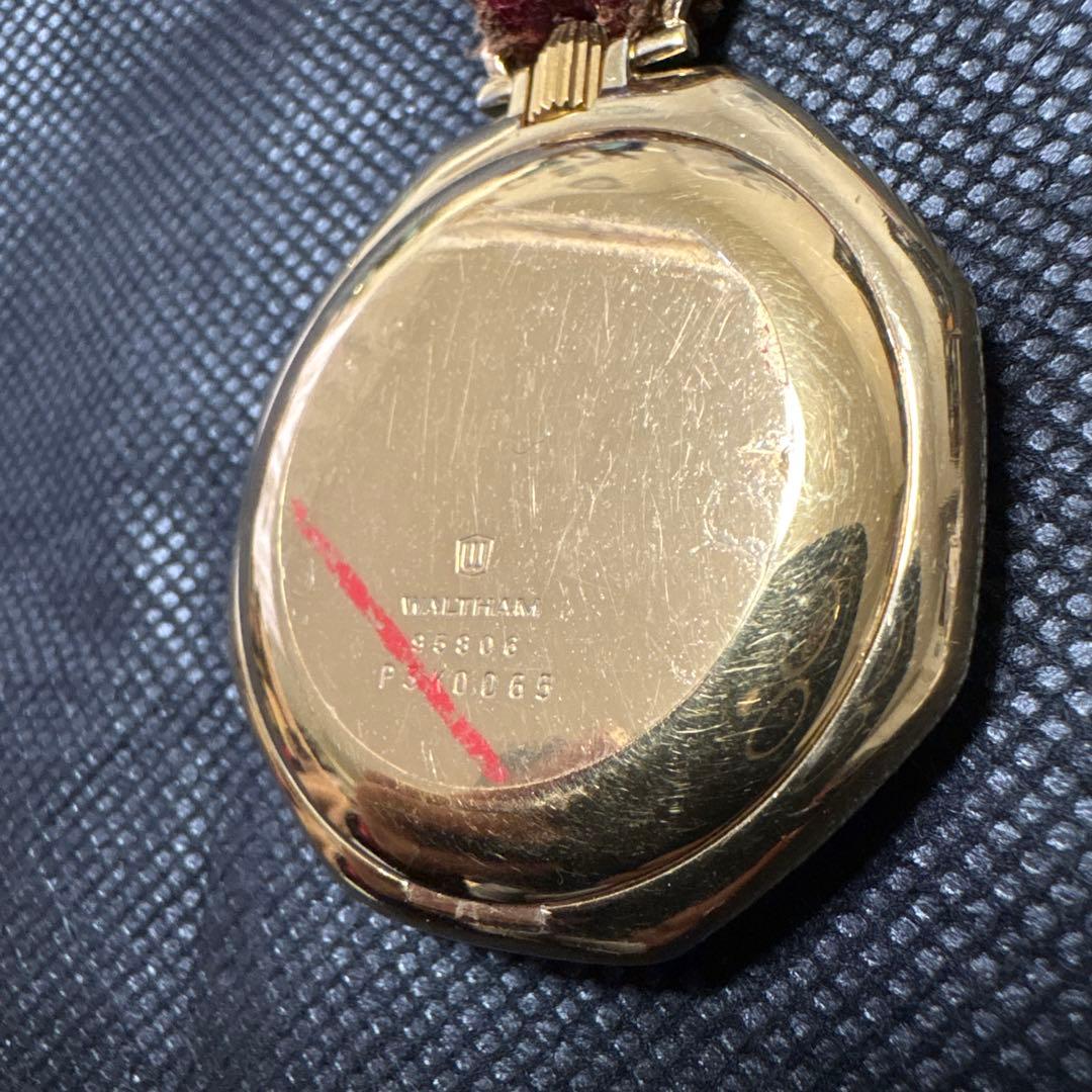 WALTHAM 八角形懐中時計 ゴールド