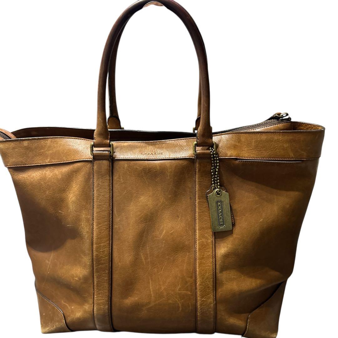 コーチ COACH ブラウン トートバッグ トラベルバッグ ヴィンテージ 茶
