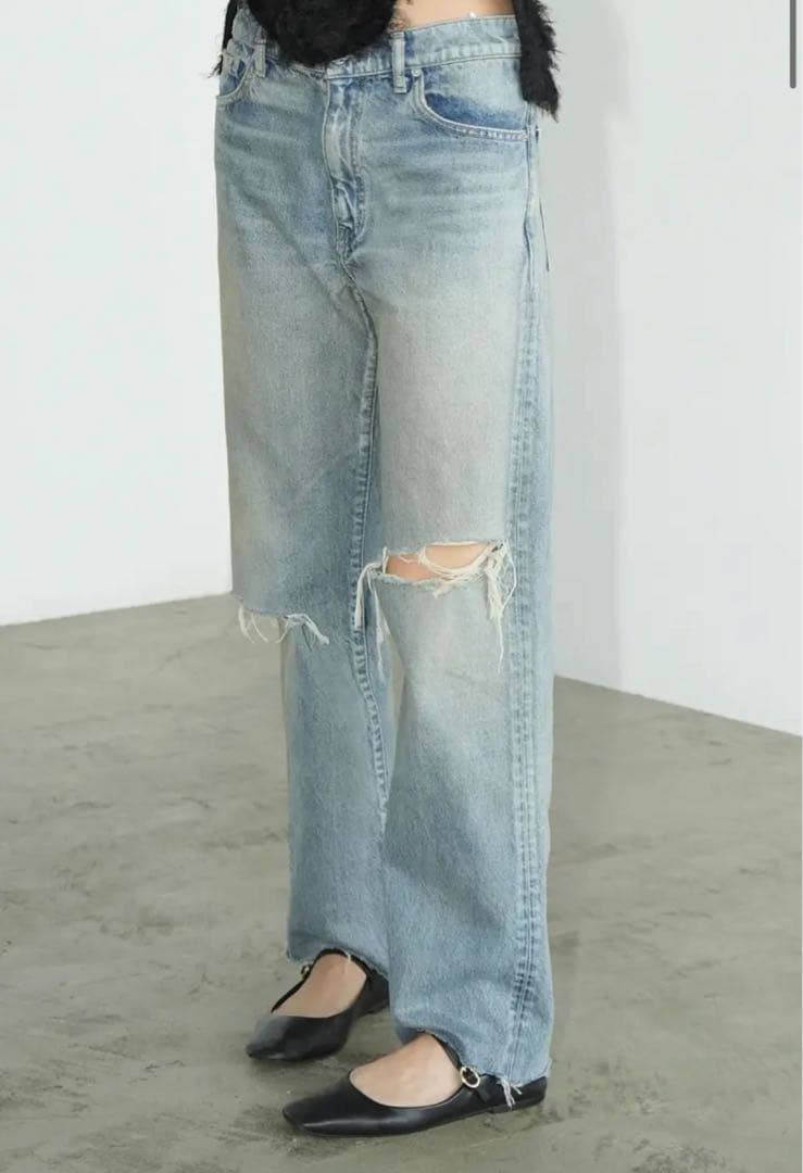 CLANE クラネ クラッシュデニムパンツ CRASH DENIMPANTS 1