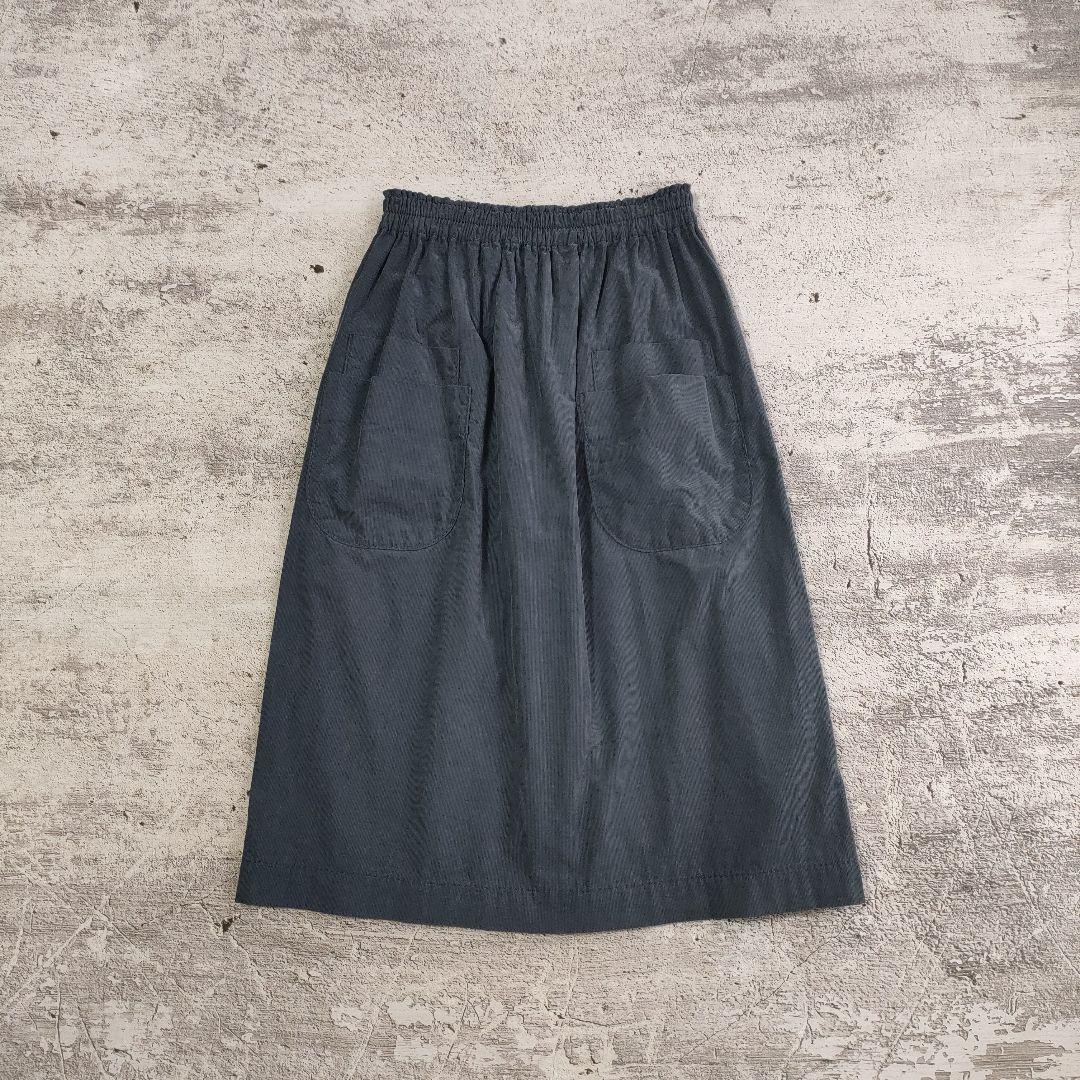極美品 homspun ホームスパン　細コール　ダブルポケットスカート