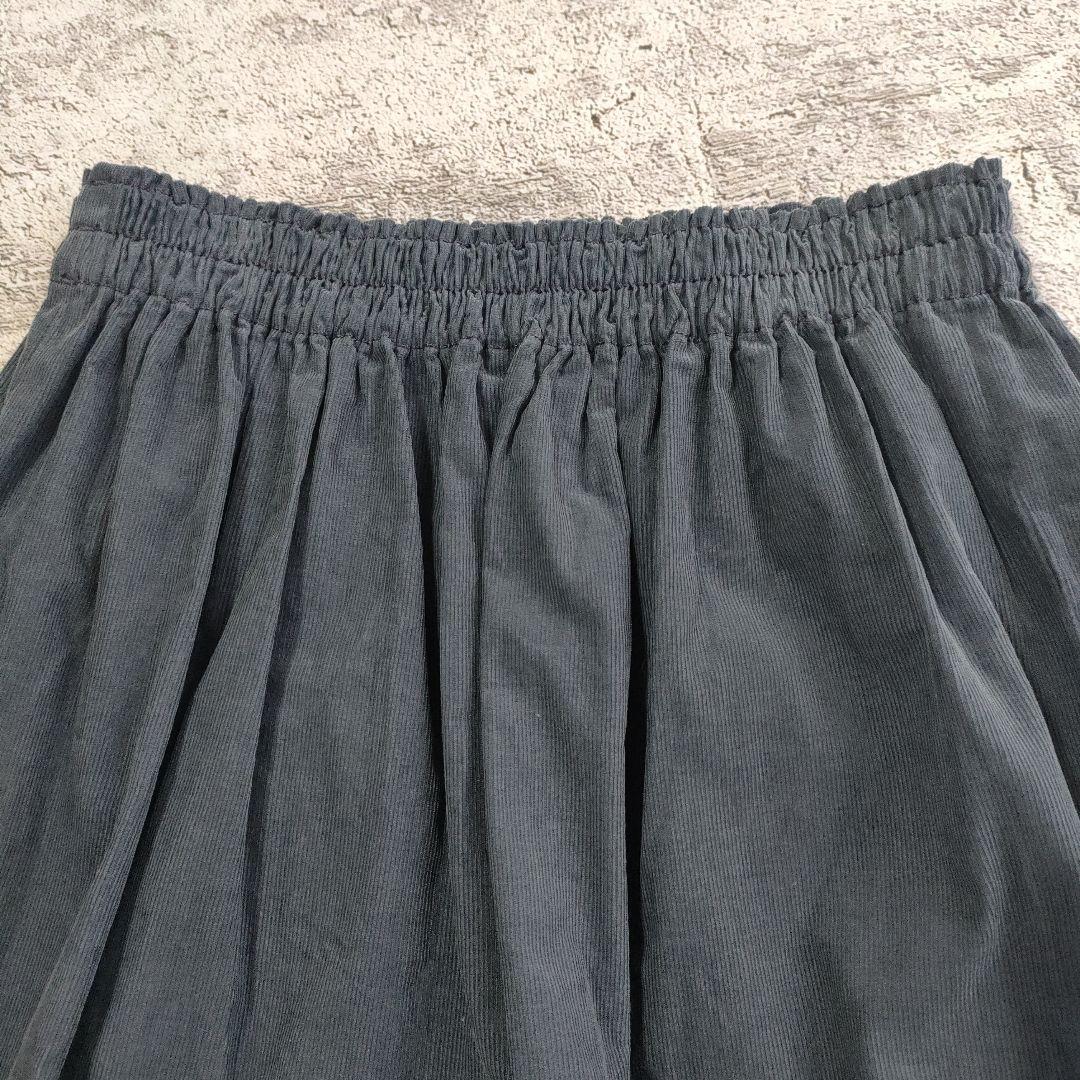 極美品 homspun ホームスパン　細コール　ダブルポケットスカート