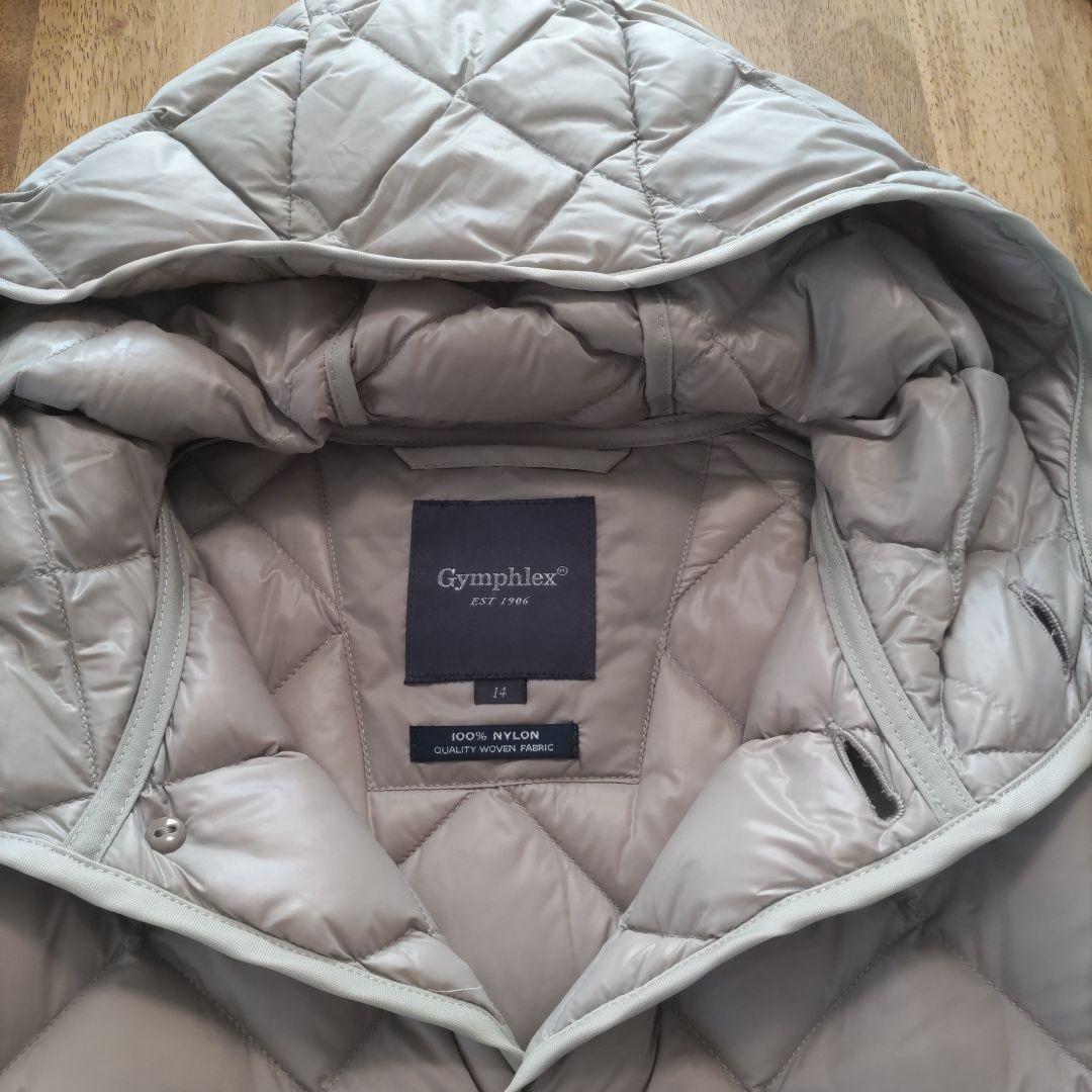 ジムフレックス　キルティングダウンコート　ベージュ　軽量　14 L