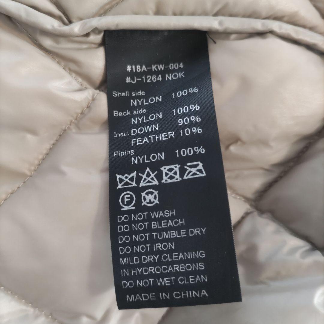 ジムフレックス　キルティングダウンコート　ベージュ　軽量　14 L