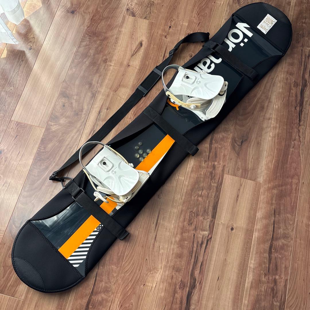 Northarts スノーボード 板　カバー　ブラック/オレンジ