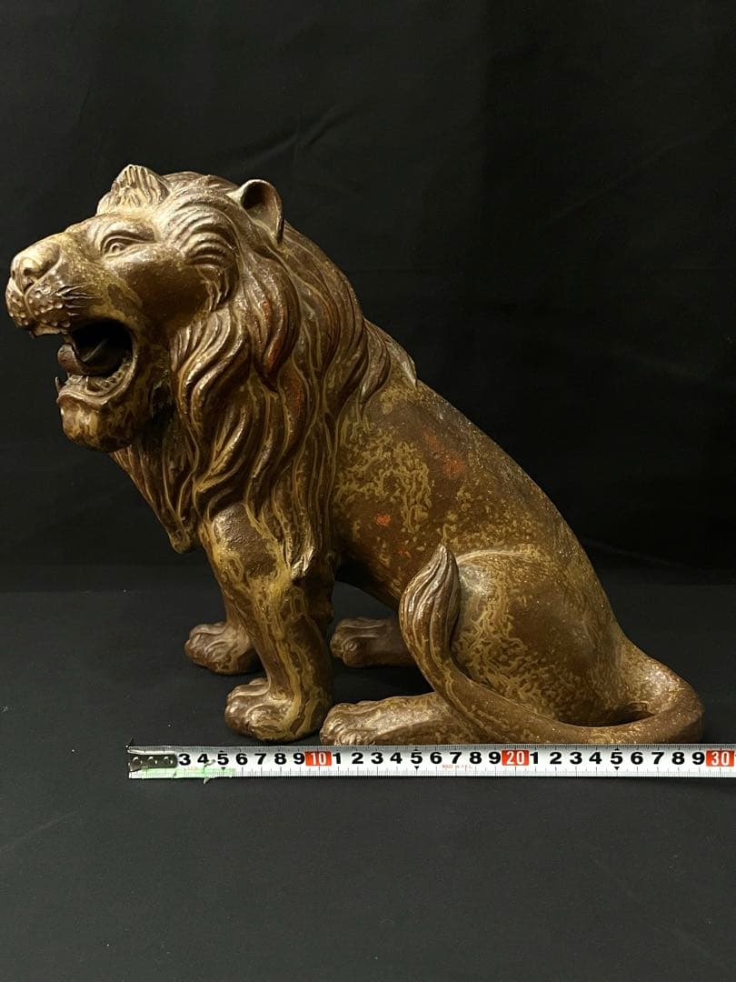ライオン置物　ビンテージ　大型オブジェ