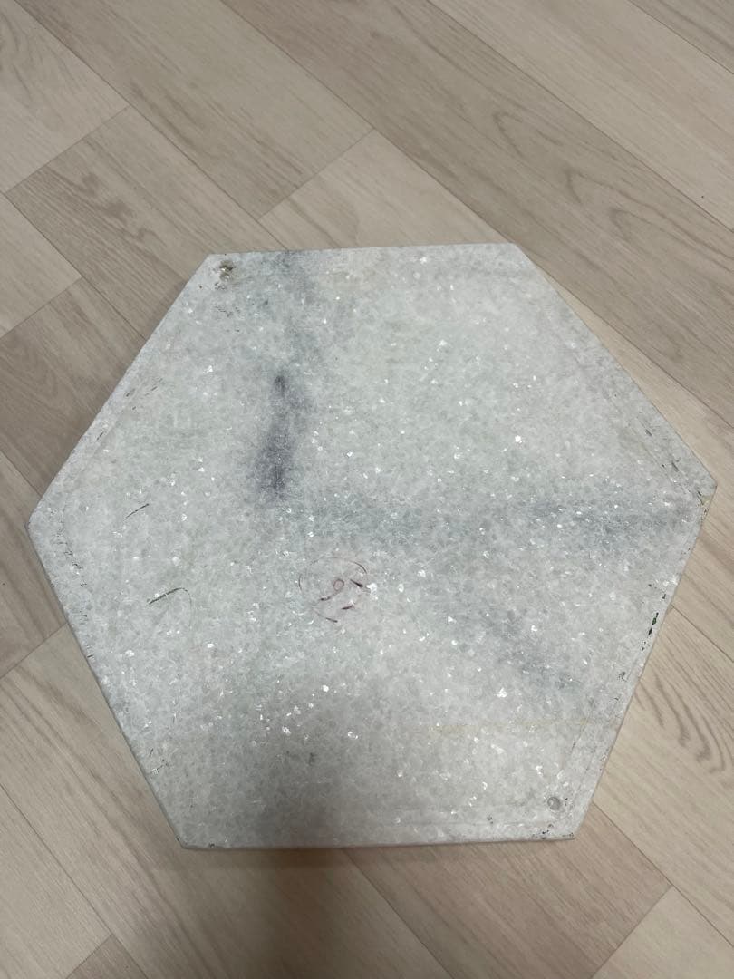 【ほぼ新品】イタリア ロココ調　大理石 アンティーク　サイドテーブル＆花台