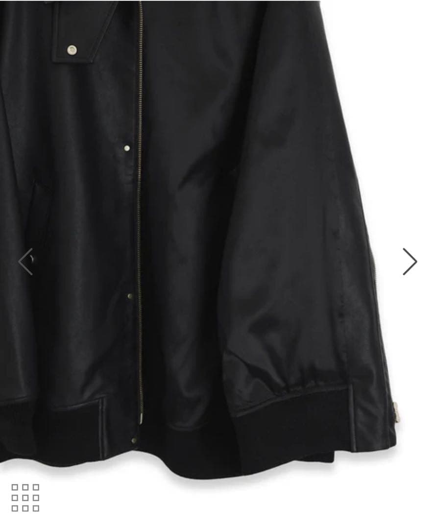 新品タグ付き　アダムエロペ　 シンセティックレザーフライトジャケット