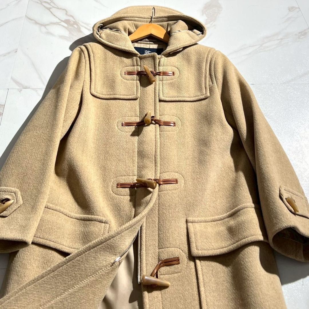 美品 BURBERRY バーバリー ダッフルコート ヘリンボーン 英国製 ウール