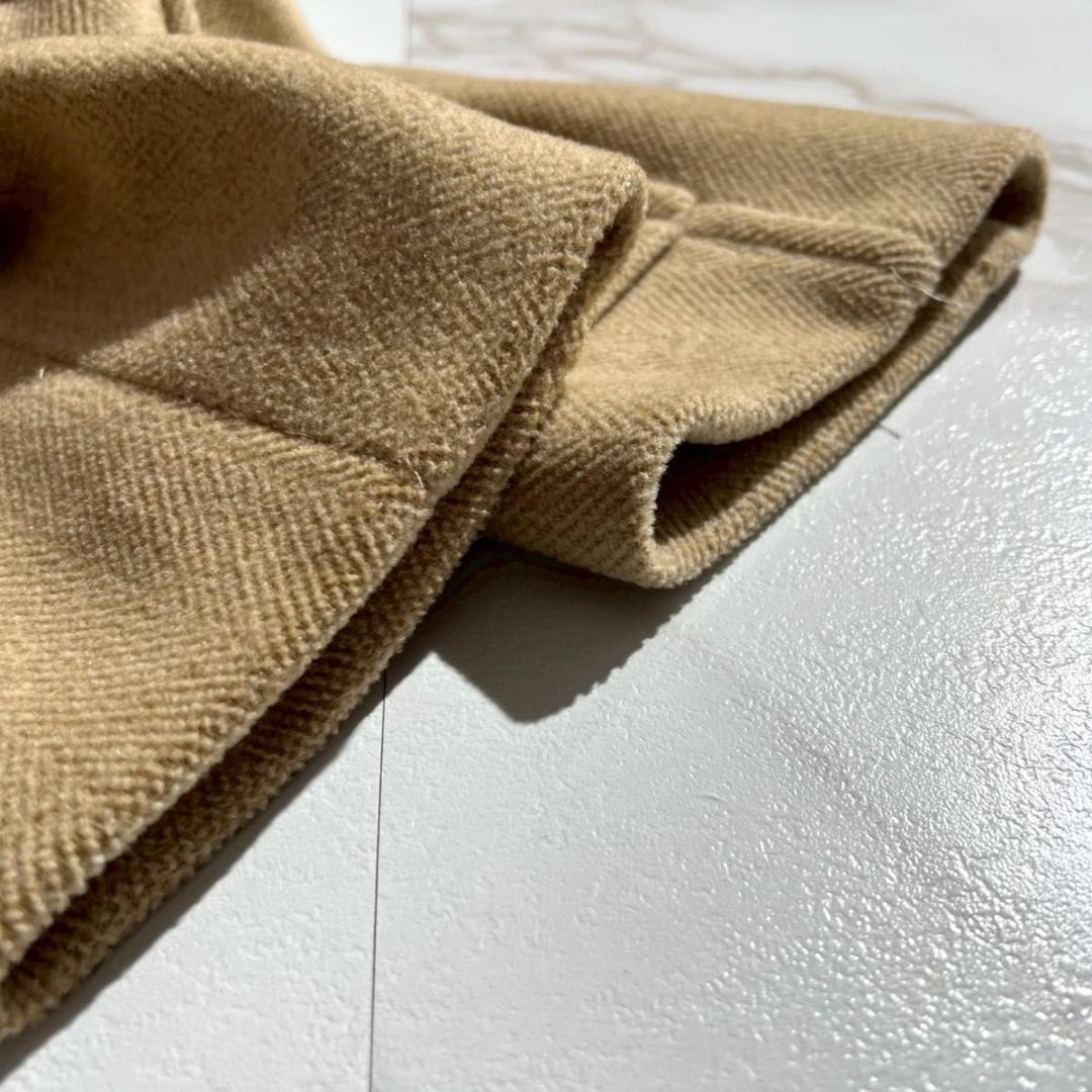 美品 BURBERRY バーバリー ダッフルコート ヘリンボーン 英国製 ウール