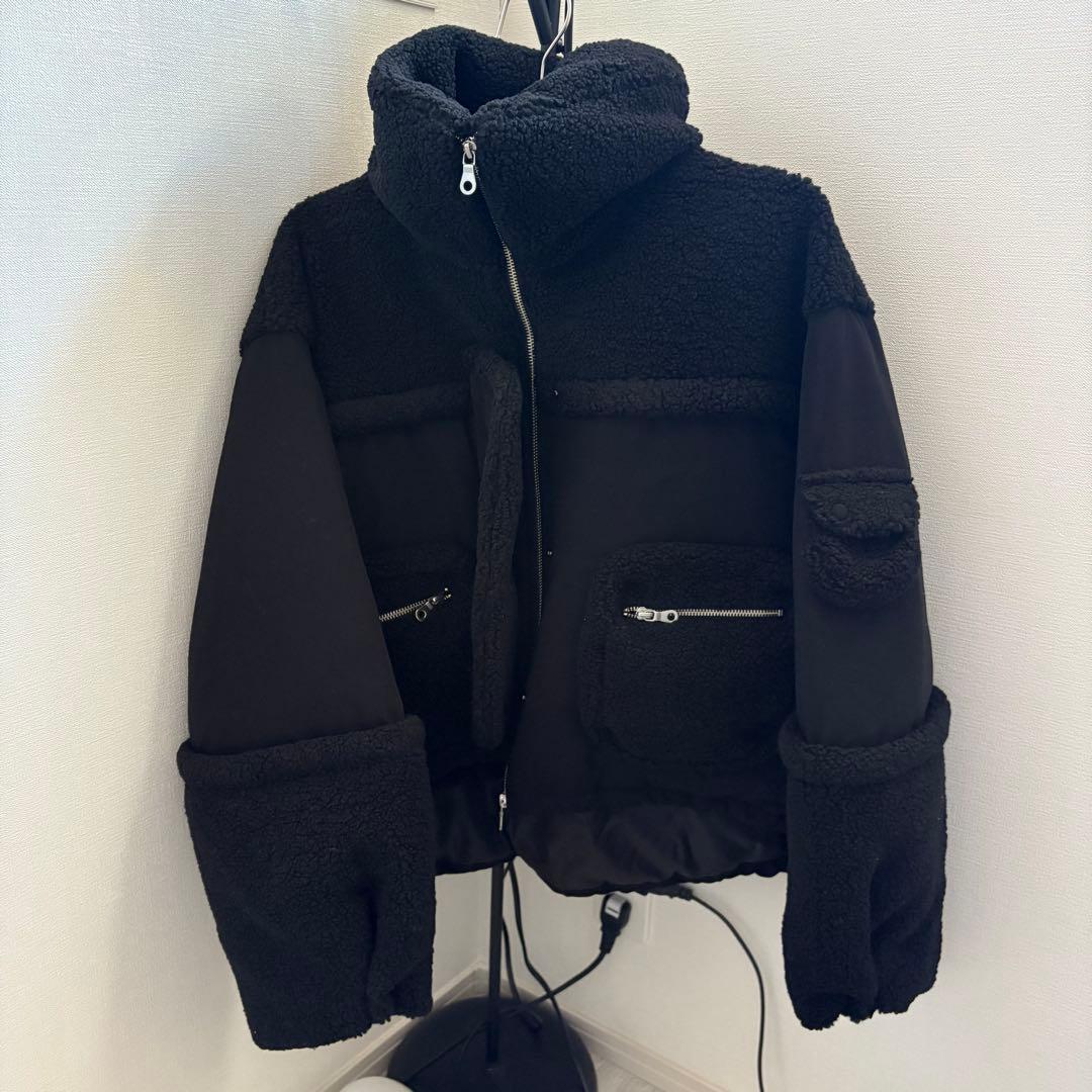 p*◆様 PINUE（ピヌエ）　ボアコンビダウンBLACK（ブラック）