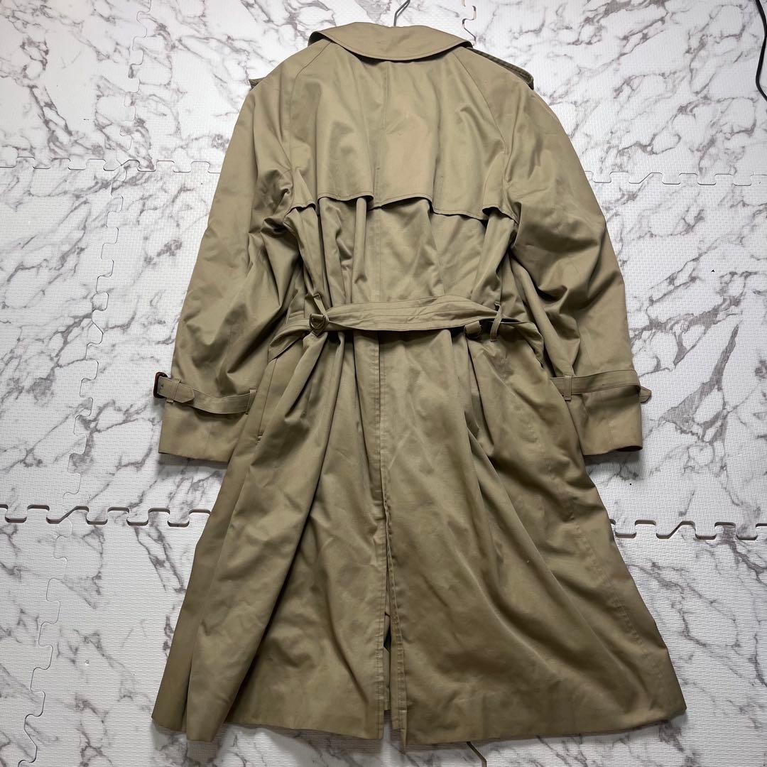 良品✨アクアスキュータム トレンチコート AQUA5 クラブチェック ベージュ