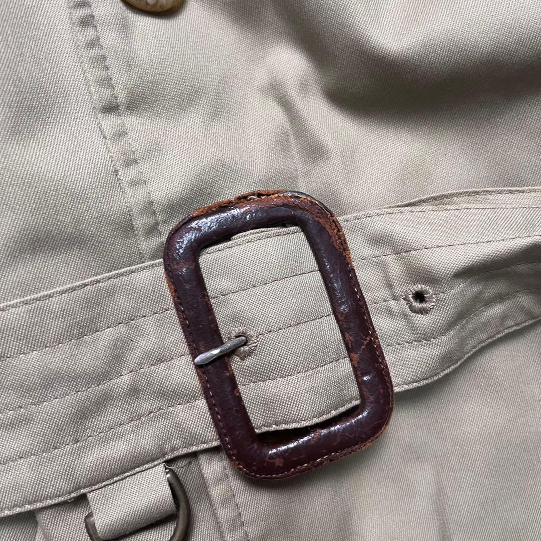 良品✨アクアスキュータム トレンチコート AQUA5 クラブチェック ベージュ