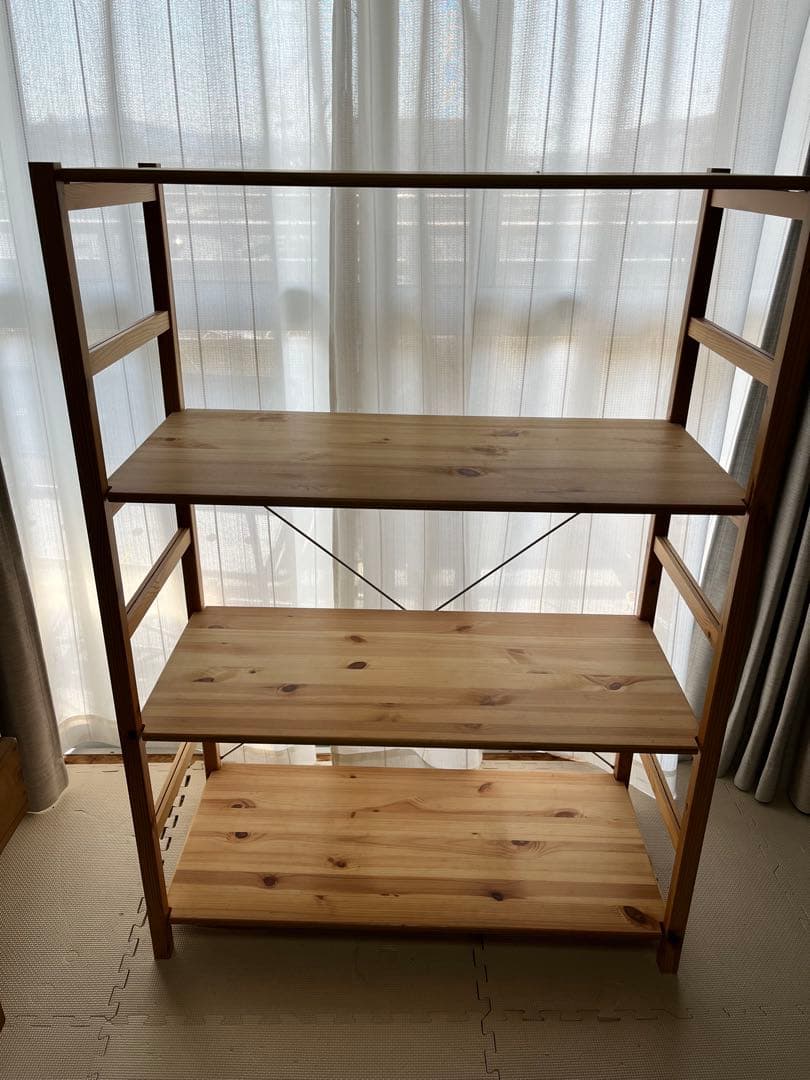 無印良品　パイン材ユニットシェルフ・８６ｃｍ幅・中