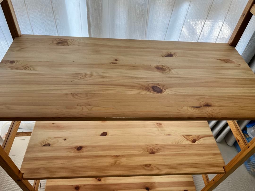 無印良品　パイン材ユニットシェルフ・８６ｃｍ幅・中