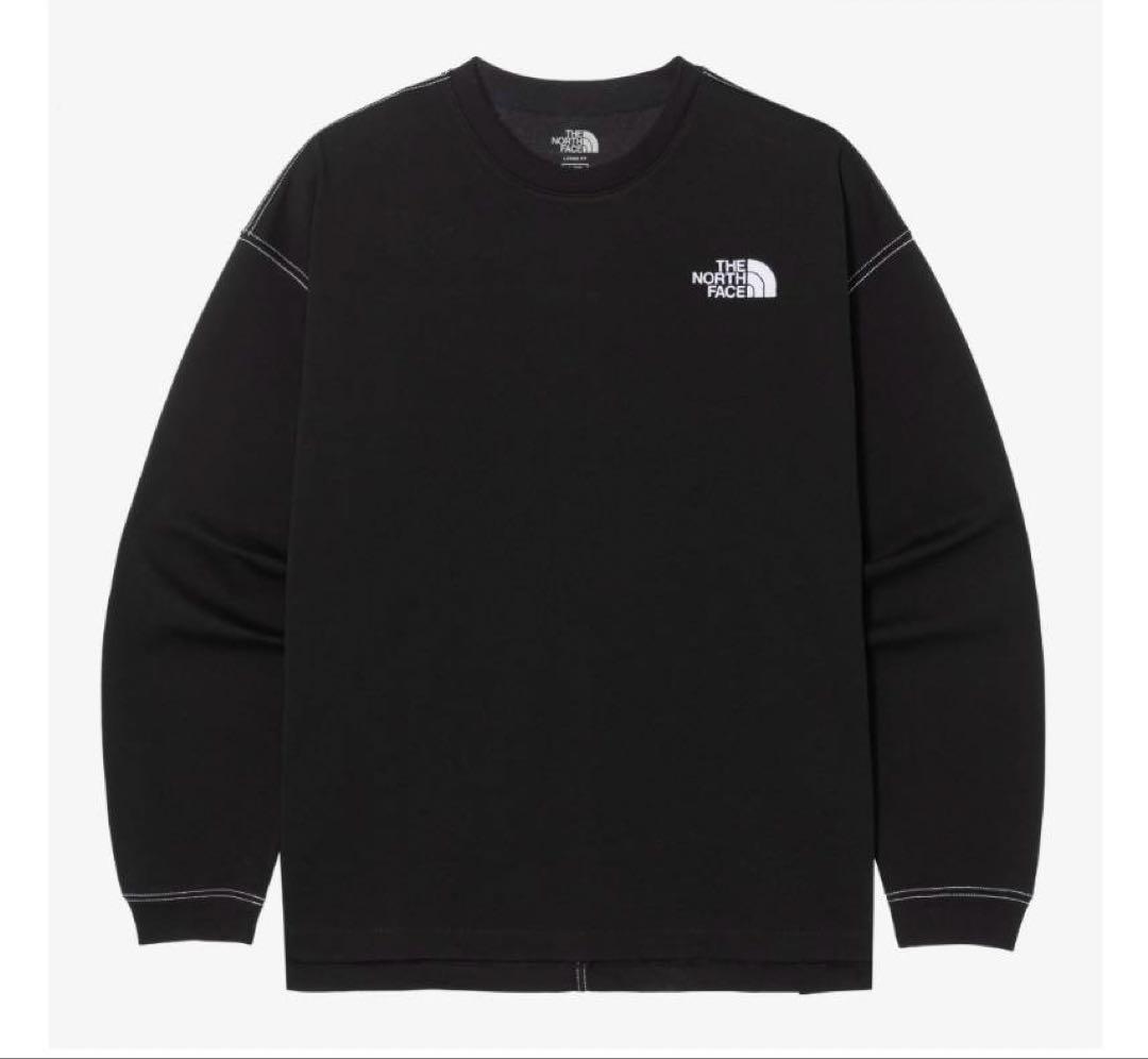 ノースフェイス韓国モデル　エッセンシャルラウンドロングT　Мサイズ