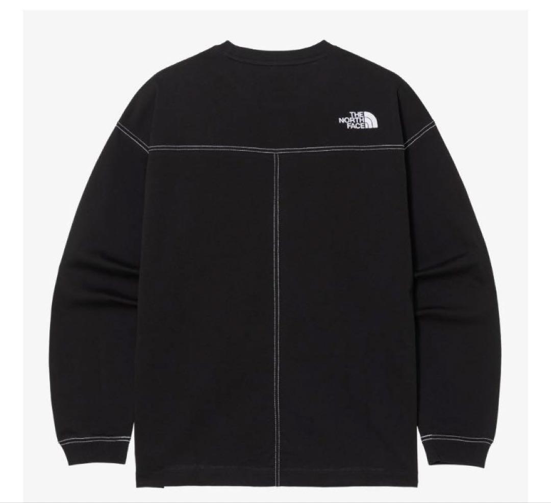 ノースフェイス韓国モデル　エッセンシャルラウンドロングT　Мサイズ