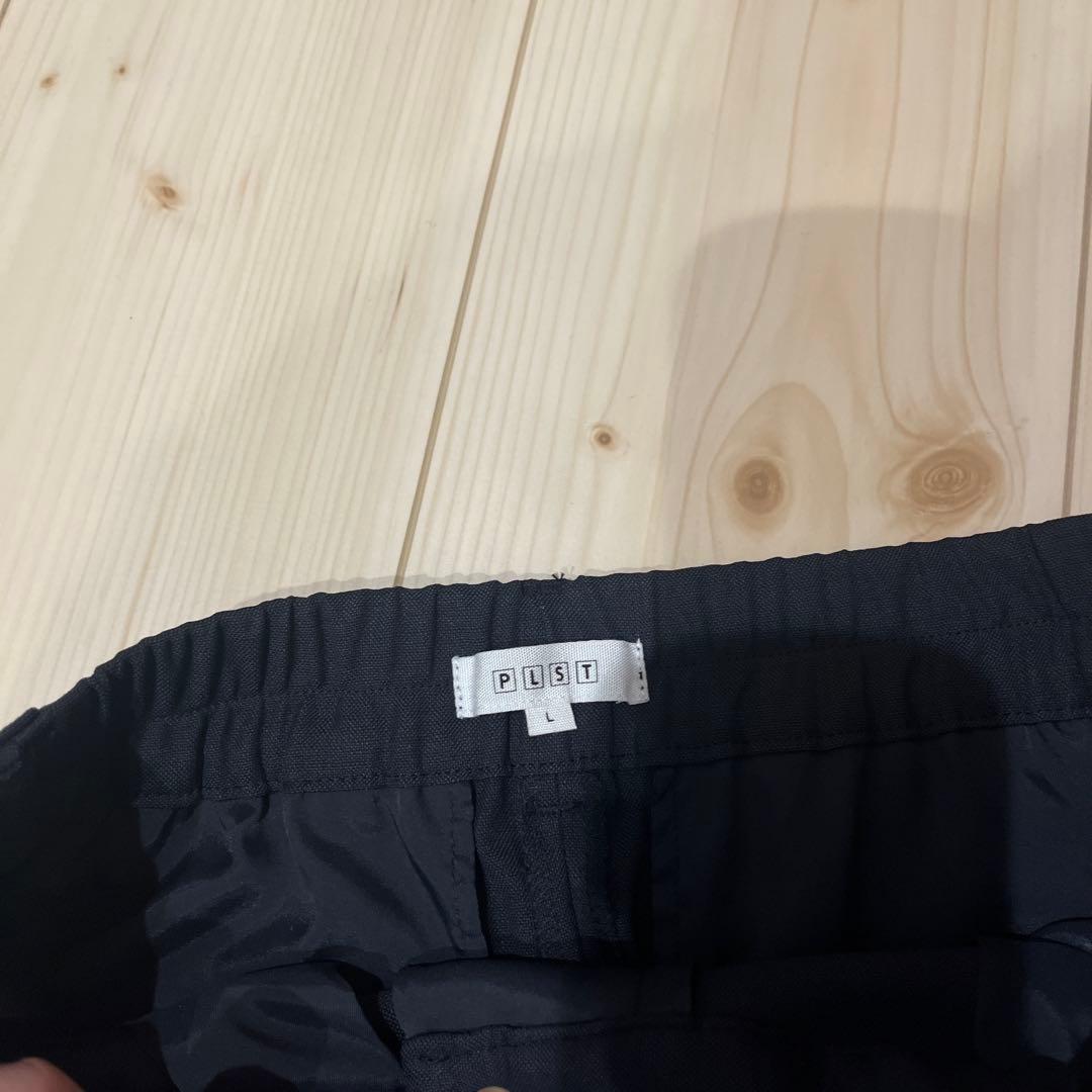 お値下げ⭐︎プラステ　ノーカラージャケット　パンツスーツ　ネイビー　紺　L