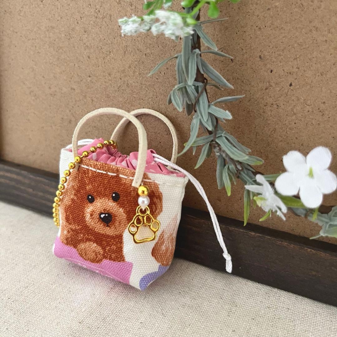 2408-12 ミニチュア巾着トートサシェ 香り袋　SOLD→ご注文承ります♡