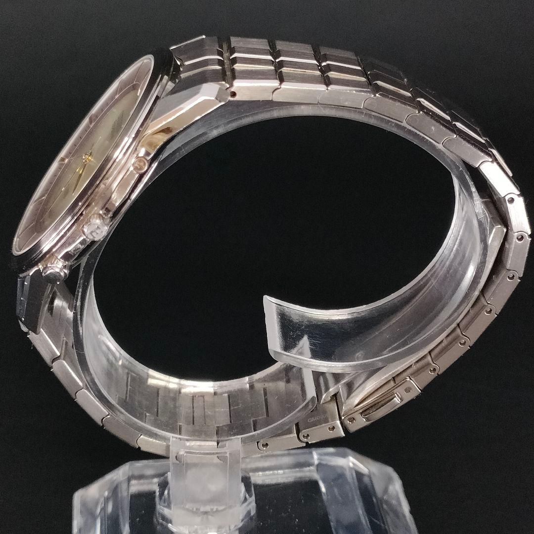 美品　CITIZEN　シチズン　エクシード　シルバー　ゴールド　ソーラー　メンズ