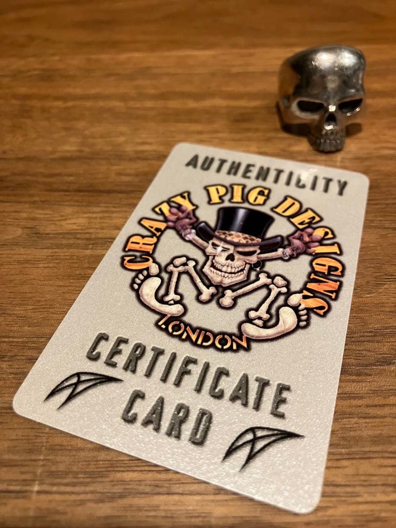 Crazy Pig Designs スカルリング(22号)