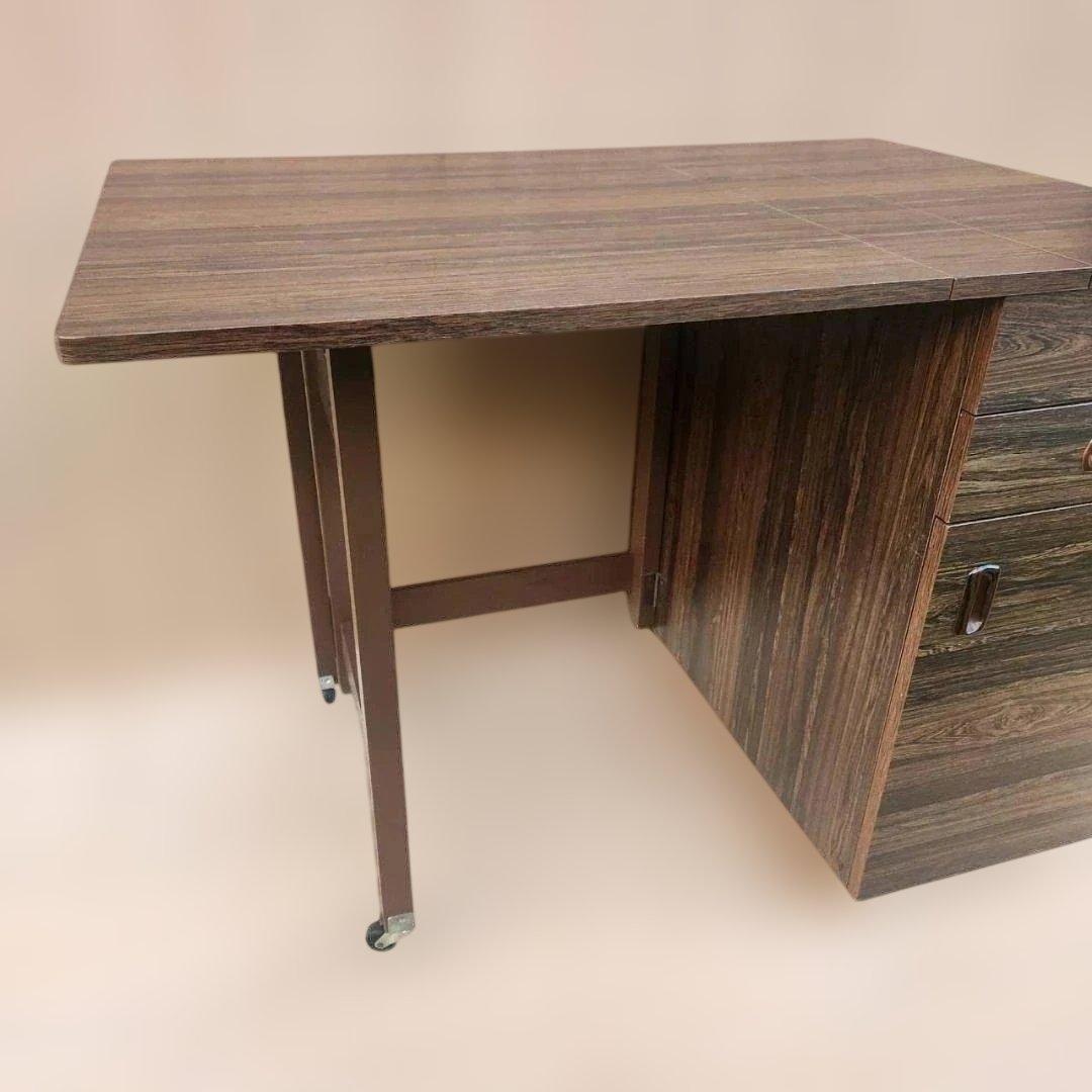 ジャノメ ミシン台 作業机 昭和レトロ コンセント付き